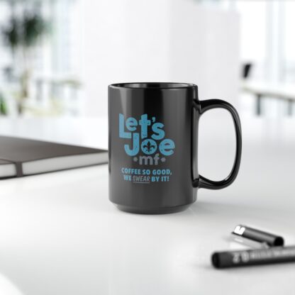 15 oz Black Mug - Image 9